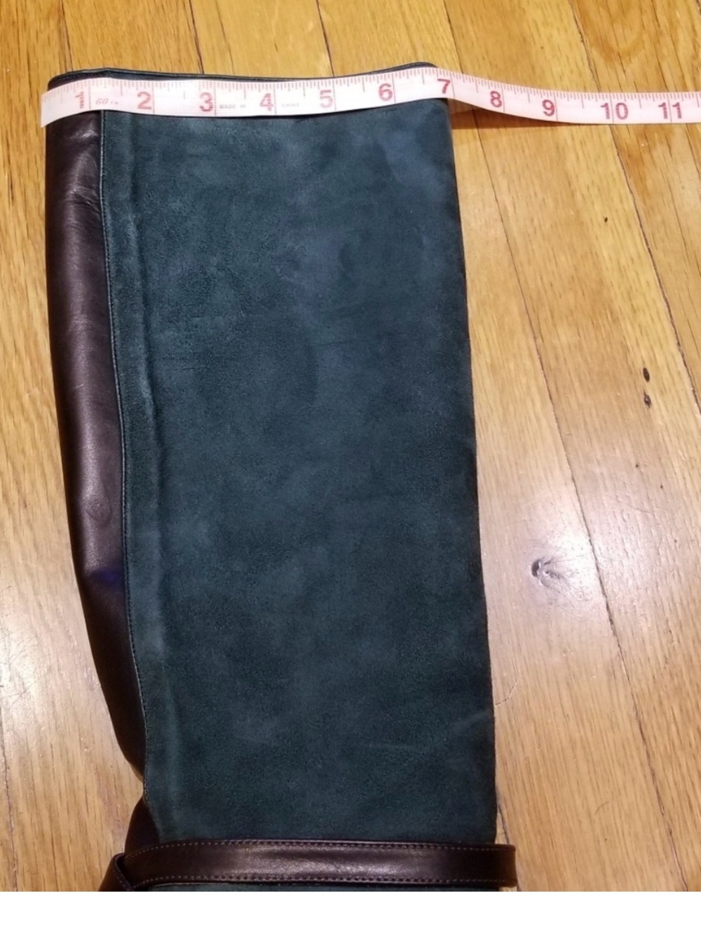 EUC Space Style Concept Teal Green Suede Knee-High Boots retail $689 - Picture 12 of 12